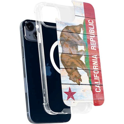 California Flag Light Wood iPhone 13 MagSafe Case