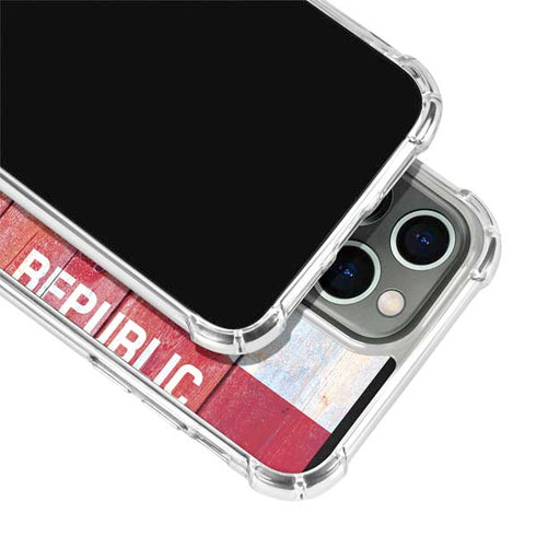 California Flag Light Wood iPhone 13 Pro Clear Case