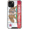 California Flag Light Wood iPhone 14 Plus Clear Case