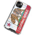 California Flag Light Wood iPhone 14 Plus Clear Case
