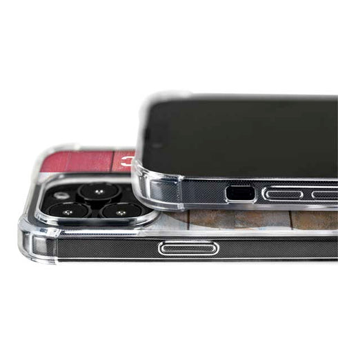 California Flag Light Wood iPhone 14 Pro MagSafe Case