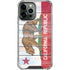 California Flag Light Wood iPhone 14 Pro Max Clear Case