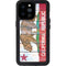 California Flag Light Wood iPhone 14 Pro Max Waterproof Case