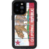 California Flag Light Wood iPhone 14 Pro Max Waterproof Case