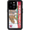 California Flag Light Wood iPhone 15 Pro Waterproof Case