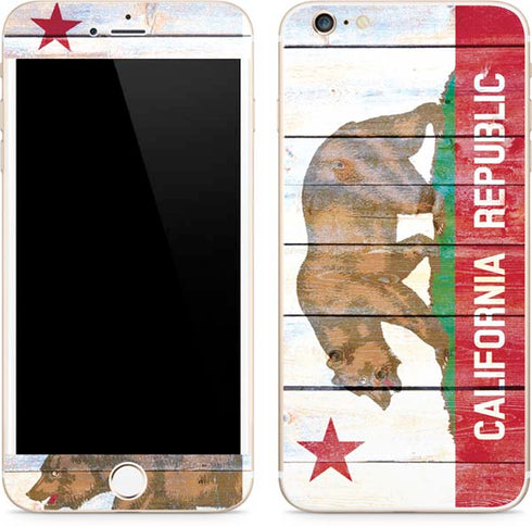 California Flag Light Wood iPhone 6/6s Plus Skin