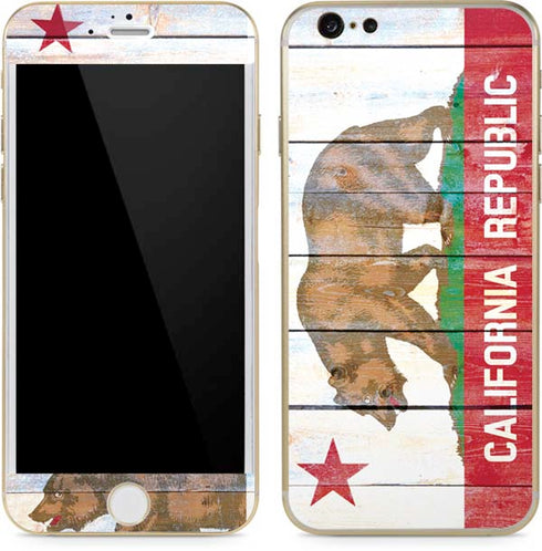 California Flag Light Wood iPhone 6/6s Skin