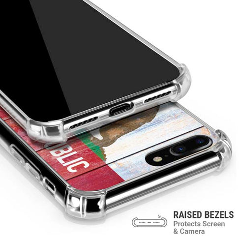 California Flag Light Wood iPhone 7/8 Plus Clear Case