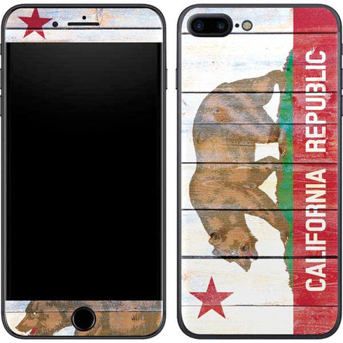 California Flag Light Wood iPhone 7 Plus Skin