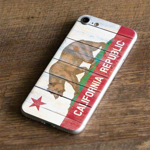 California Flag Light Wood iPhone 7 Skin