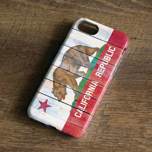 California Flag Light Wood iPhone 8 Pro Case