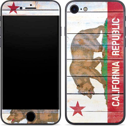 California Flag Light Wood iPhone SE (2nd & 3rd Gen) Skin