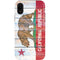 California Flag Light Wood iPhone XR Pro Case
