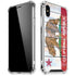 California Flag Light Wood iPhone XS Max Clear Case