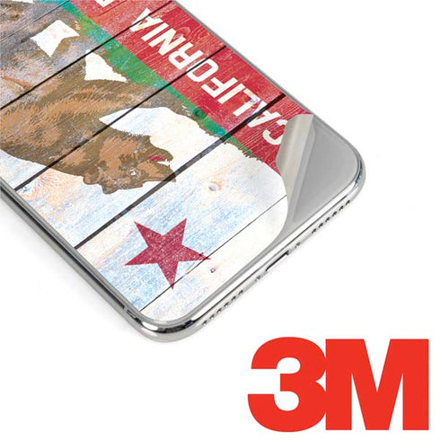 California Flag Light Wood iPhone XS Max Skin