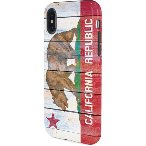 California Flag Light Wood iPhone XS Pro Case
