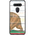 California Flag Light Wood LG K51/Q51 Clear Case