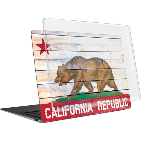 California Flag Light Wood MacBook Air 13in M1 (2021) Case plus Skin