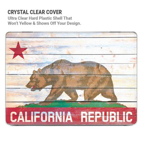California Flag Light Wood MacBook Air 13in M1 (2021) Case plus Skin