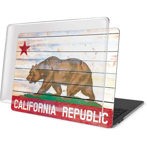 California Flag Light Wood MacBook Pro 15in (2016-19) Case plus Skin