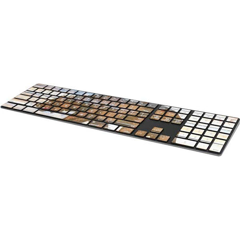 California Flag Light Wood Magic Keyboard with Numeric Keypad Skin