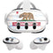 California Flag Light Wood Meta Quest 3 Skin