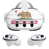 California Flag Light Wood Meta Quest 3 Skin
