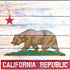 California Flag Light Wood PS4 Pro/Slim Controller Skin