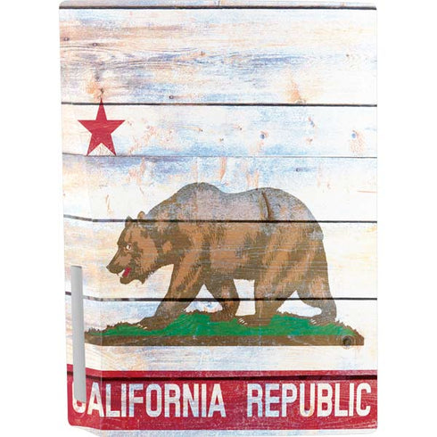 California Flag Light Wood PS5 Console Skin