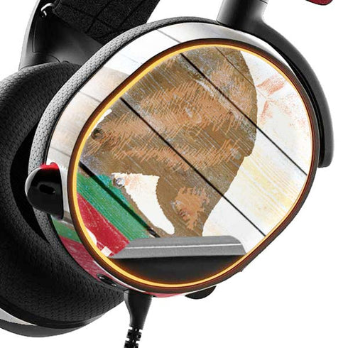 California Flag Light Wood SteelSeries Arctis 5 Skin