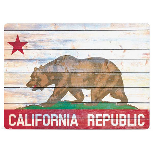 California Flag Light Wood Surface Laptop 2 Skin