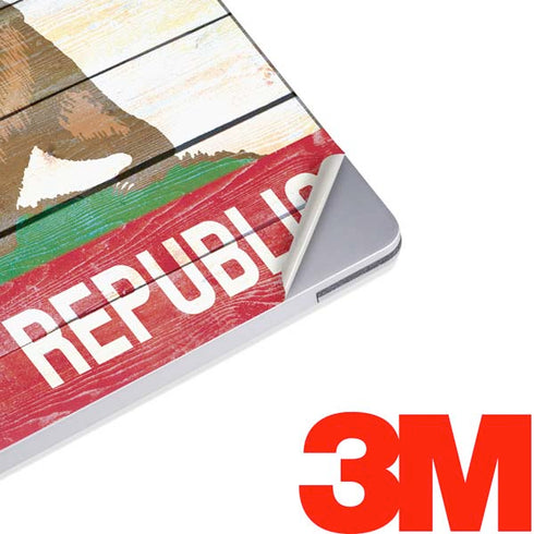 California Flag Light Wood Surface Laptop 2 Skin