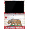 California Flag Light Wood Surface Pro 7 Skin