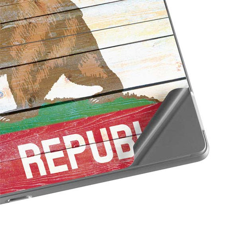 California Flag Light Wood Surface Pro 8 Skin
