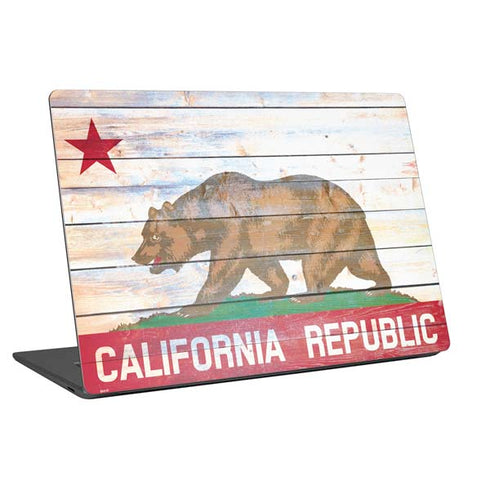 California Flag Light Wood Universal Laptop 13in (10.6 x 7.6in) Skin