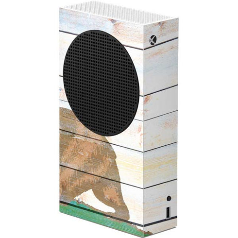 California Flag Light Wood Xbox Series S Console Skin