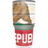 California Flag Light Wood Yeti 30oz Rambler Tumbler Skin