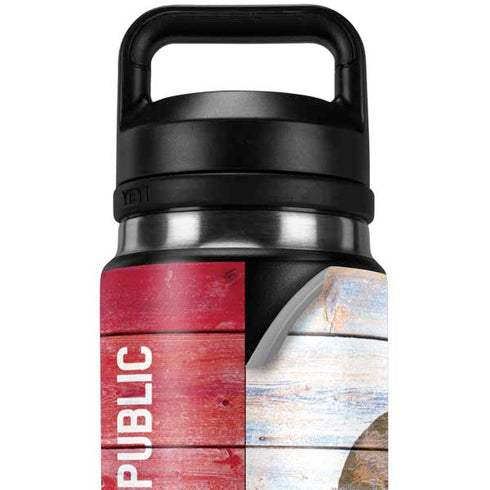 California Flag Light Wood YETI Rambler 26oz Bottle Skin
