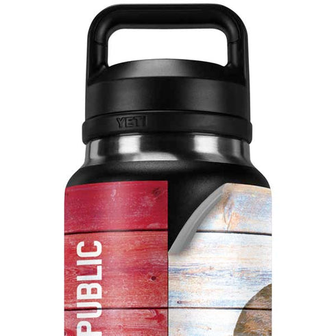 California Flag Light Wood YETI Rambler 36oz Bottle Skin