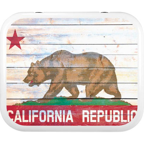 California Flag Light Wood YETI Roadie 24 Hard Cooler Skin