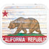 California Flag Light Wood YETI Roadie 24 Hard Cooler Skin