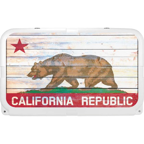 California Flag Light Wood YETI Tundra 45 Hard Cooler Skin