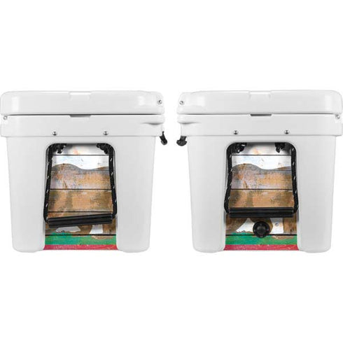 California Flag Light Wood YETI Tundra 45 Hard Cooler Skin