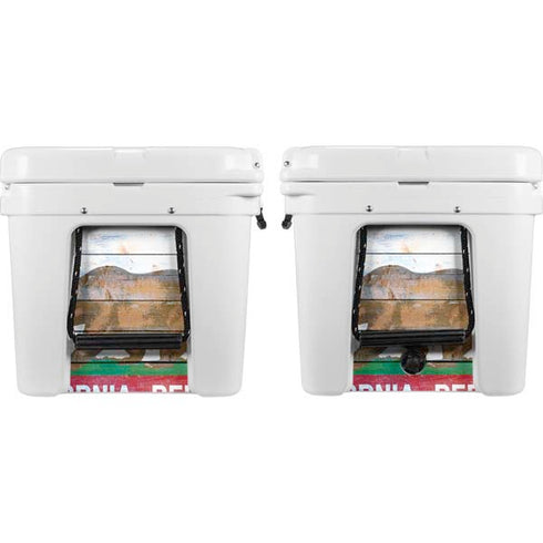 California Flag Light Wood YETI Tundra 75 Hard Cooler Skin
