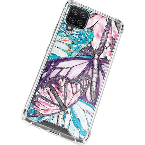 California Monarch Collage Galaxy A12 Clear Case