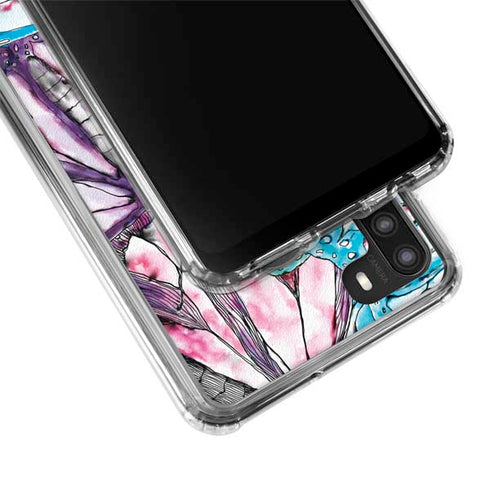 California Monarch Collage Galaxy A21 Clear Case