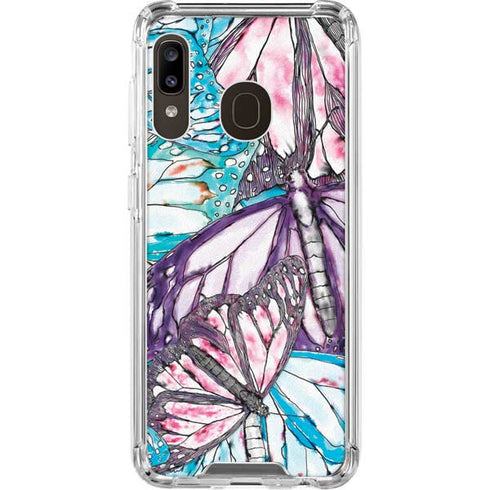 California Monarch Collage Galaxy A30 Clear Case