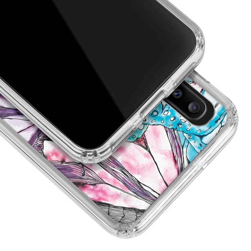 California Monarch Collage Galaxy A30 Clear Case