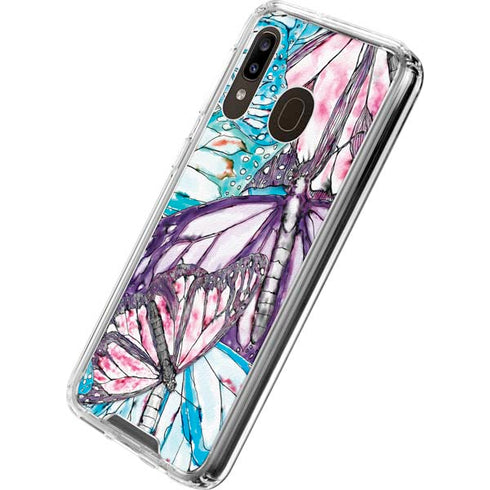 California Monarch Collage Galaxy A30 Clear Case