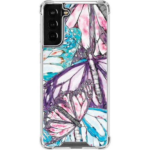 California Monarch Collage Galaxy S21 FE Clear Case